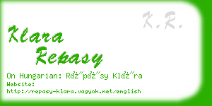 klara repasy business card